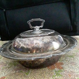Vintage Silver Plated Covered Dish by Lawrence B. Smith